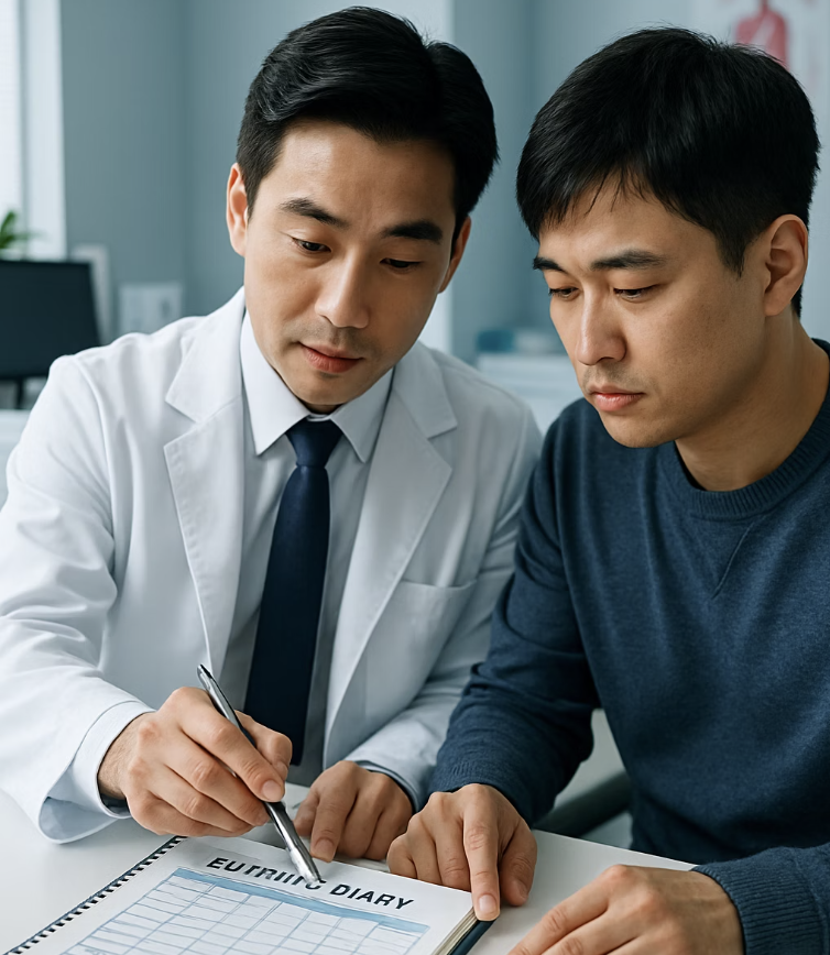 병원 방문의 나침반, 의사에게 보여줄 지도