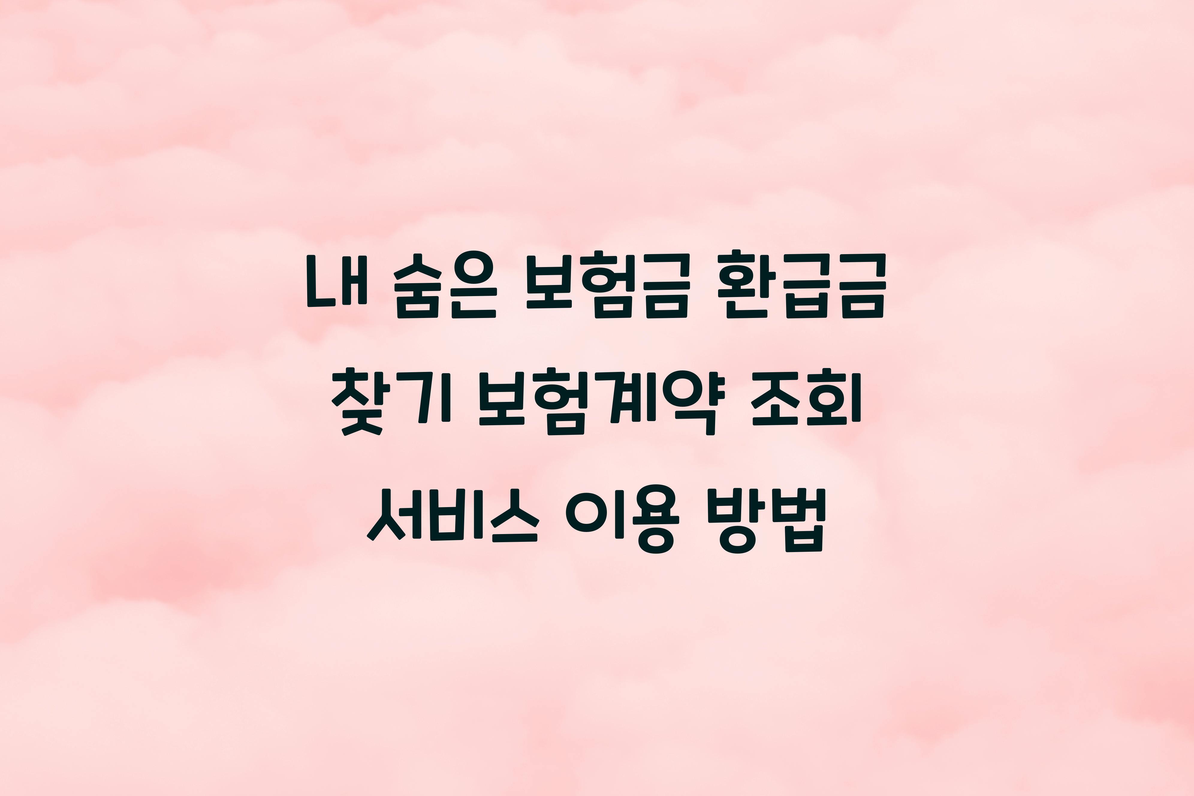 보험계약 조회 서비스
