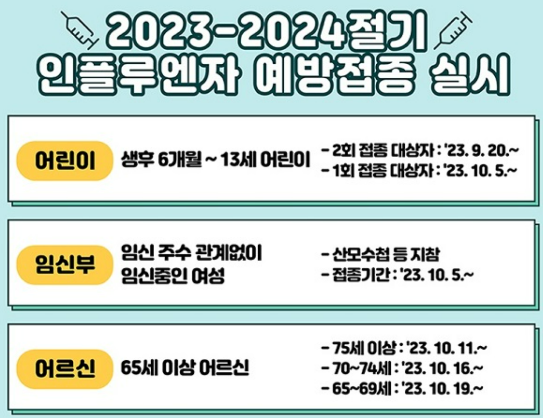 인플루엔자 예방접종