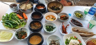 숯불보리굴비정식