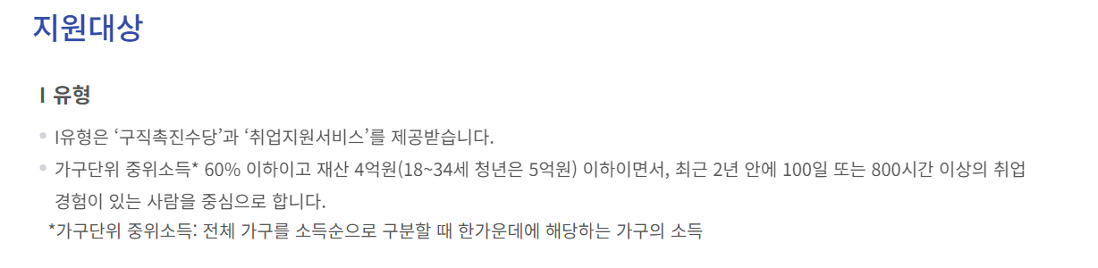 구직촉진수당 조건