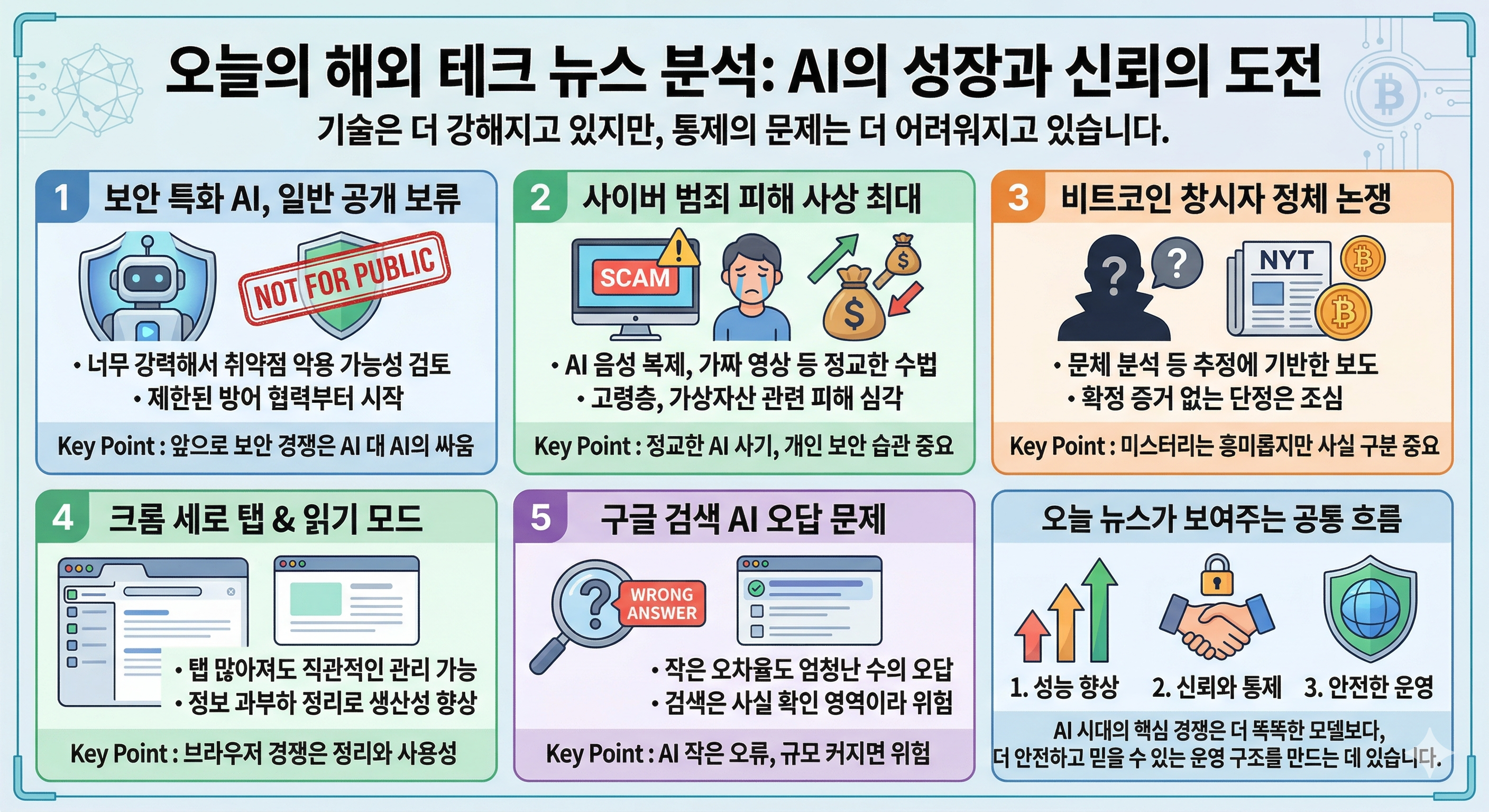 위험한 AI 보안 모델부터 구글 답변 오류까지
