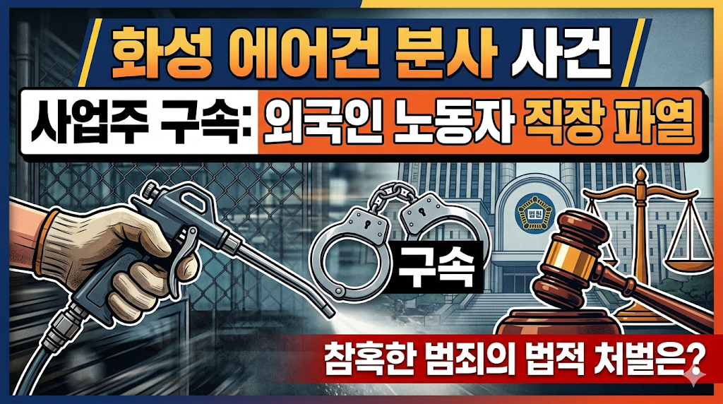 화성 에어건 분사 사건 사업주 구속: 외국인 노동자 직장 파열시킨 참혹한 범죄의 법적 처벌은?