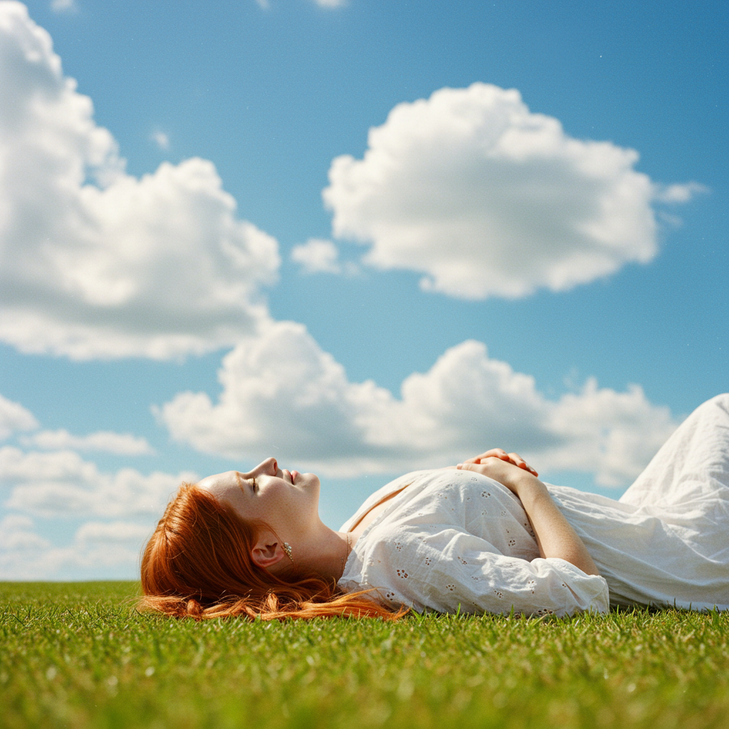 일상생활 속에서 멜라토닌을 자연스럽게 높이는 방법 스트레스를 완화시키고 해소됨을 느끼는 여자