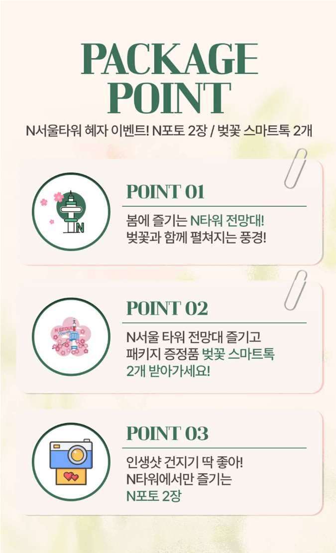 N서울타워 벚꽃패키지