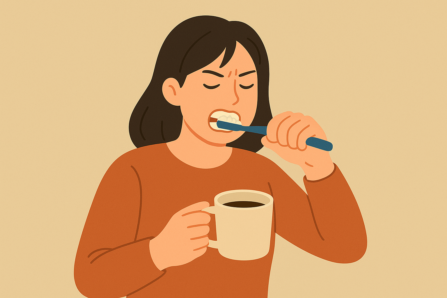 커피 마신 직후 양치하면 안 되는 이유