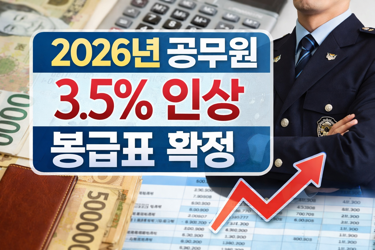 2026년 공무원 봉급표