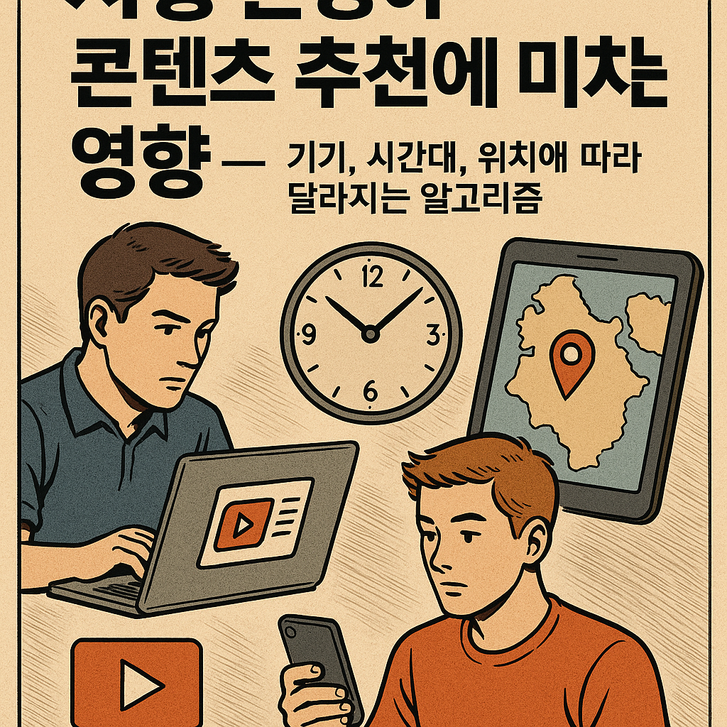 시청 환경 콘텐츠 추천 영향