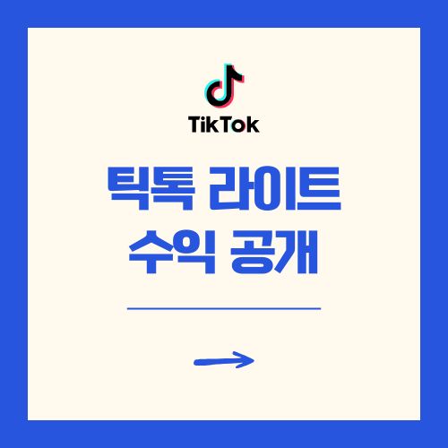 틱톡라이트 앱테크