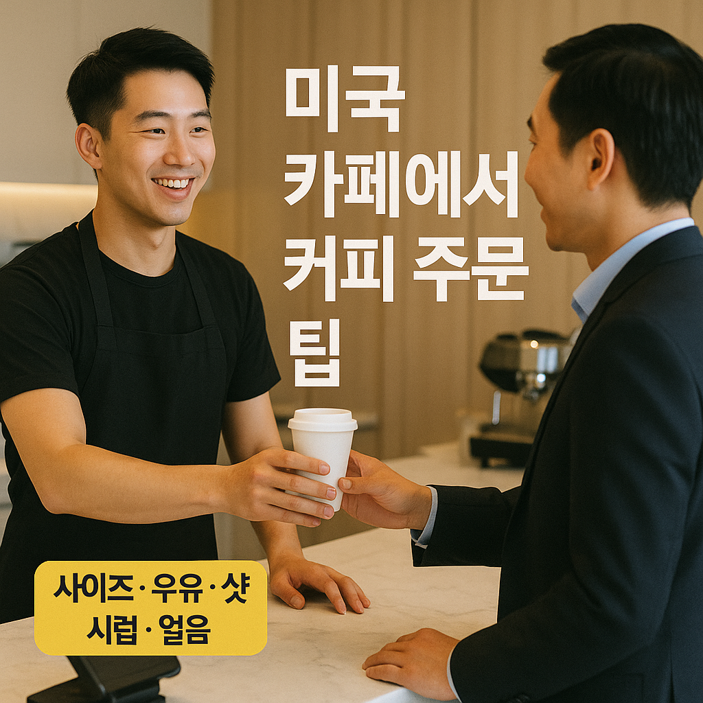 미국 카페에서 커피 주문 완벽 가이드 ☕