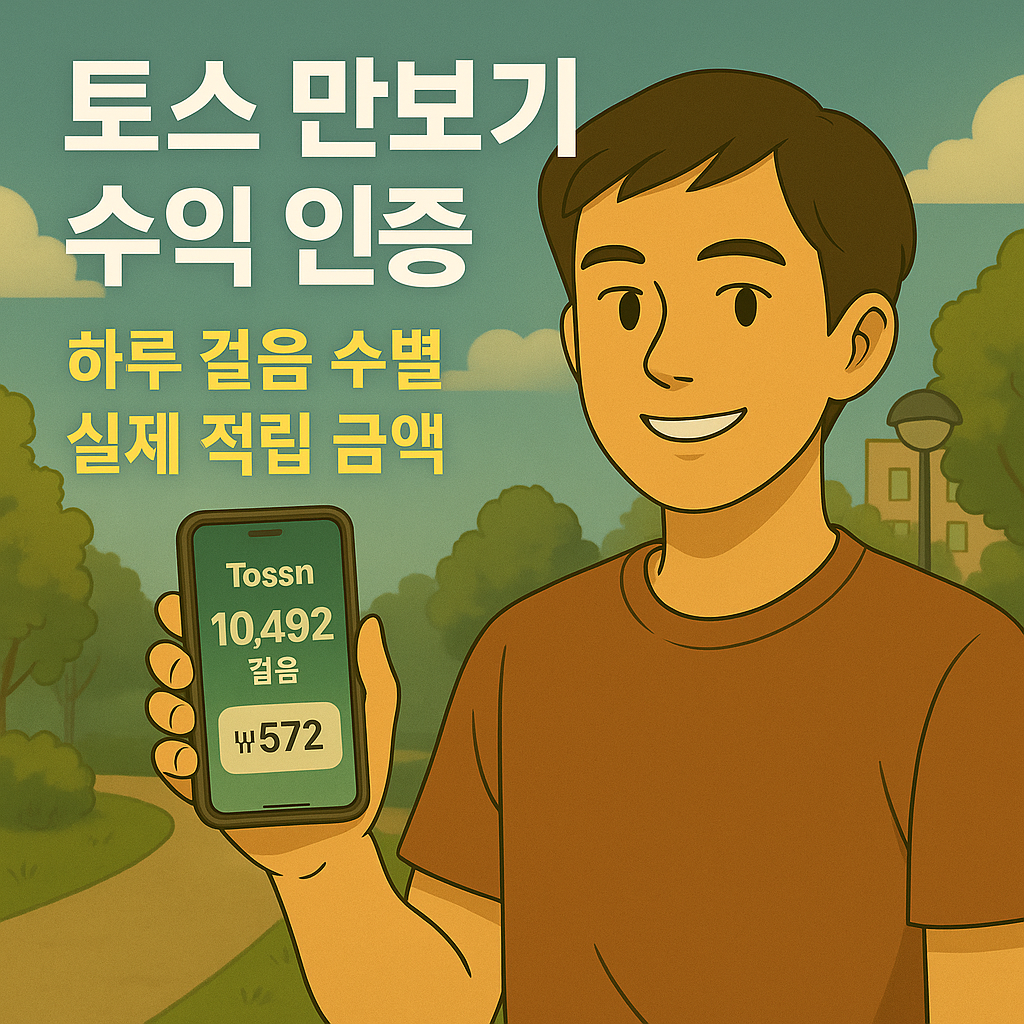 토스 만보기 수익 인증｜하루 걸음 수별 실제 적립 금액 공개