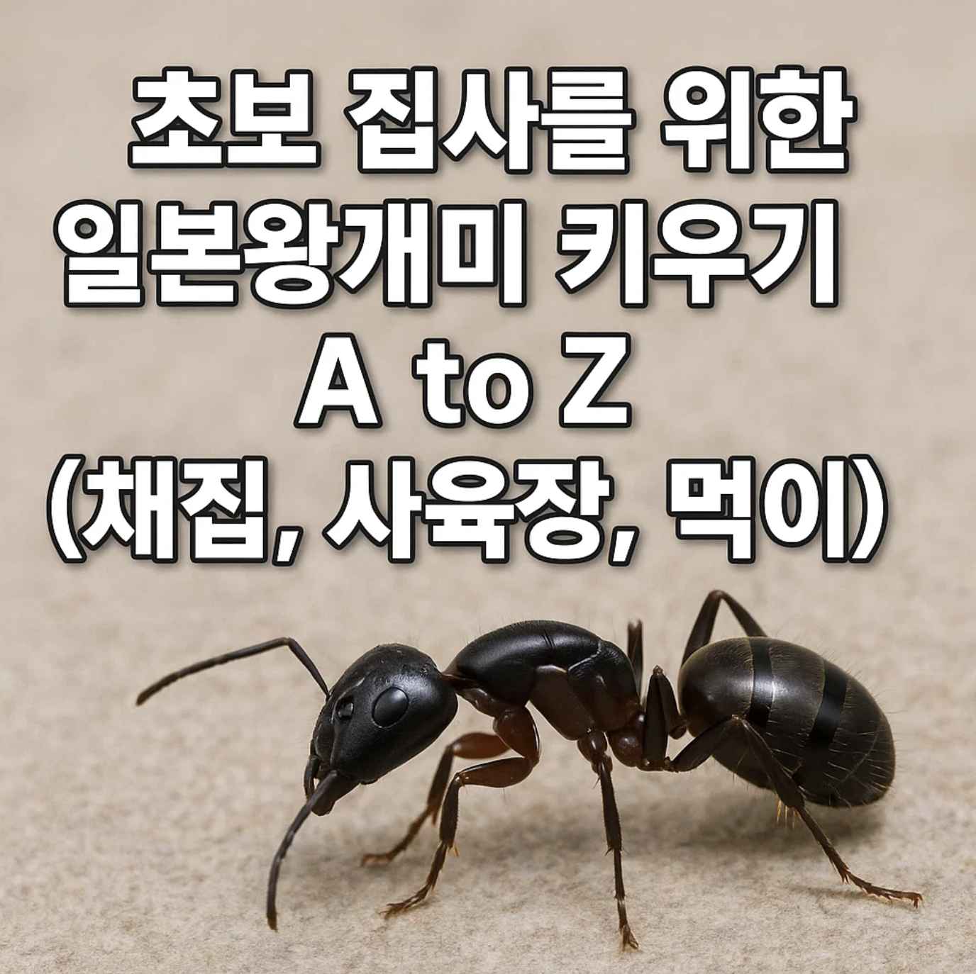초보 집사를 위한 일본왕개미 키우기 A to Z (채집, 사육장, 먹이)