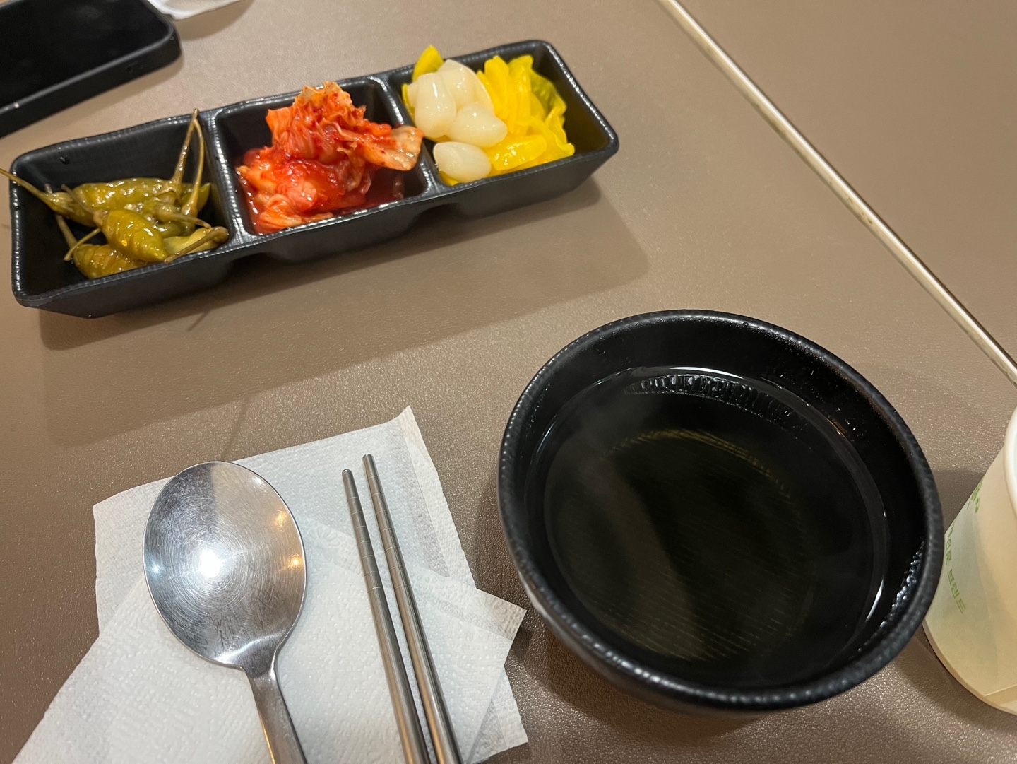 고칸 기본 반찬