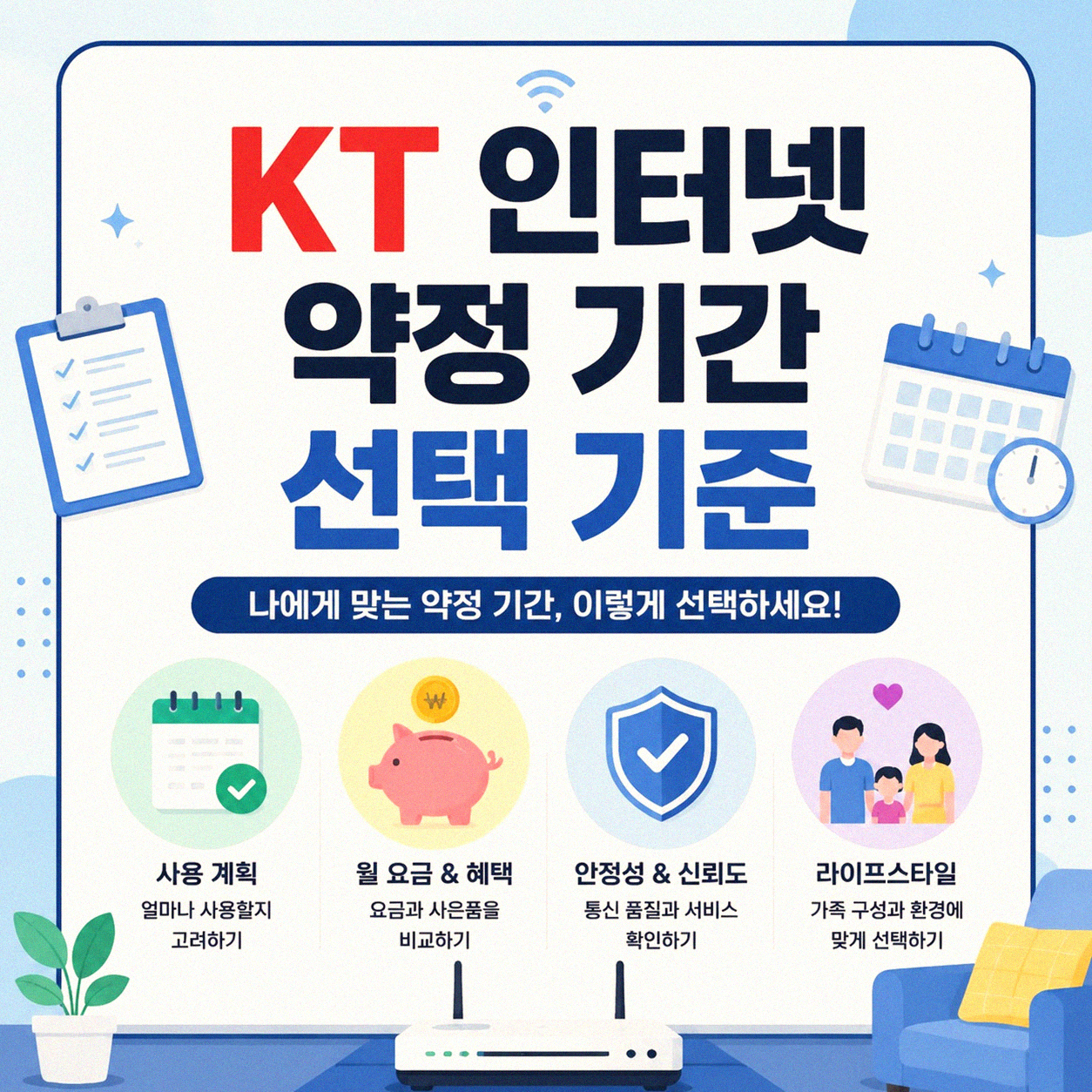 KT 인터넷 약정, 몇 년이 제일 적절할까요