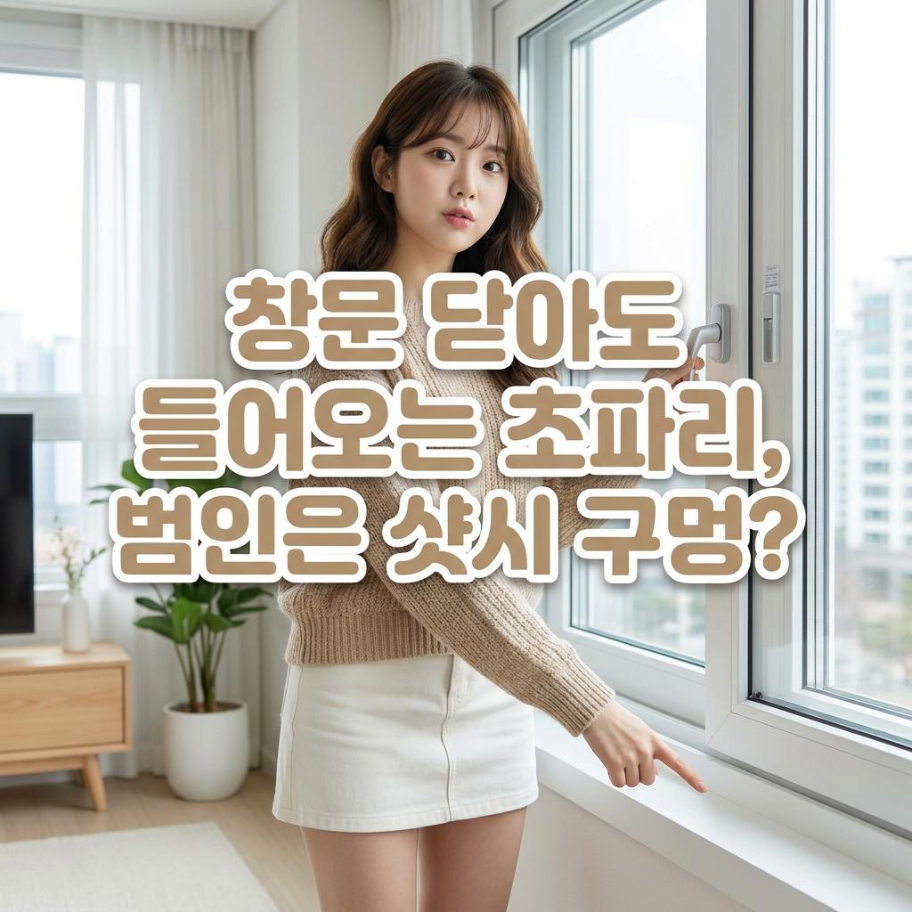 보정동 주택 벌레 습격, 방충망 갈아도 소용없는 이유? 1,000원으로 샷시 정비 끝내기