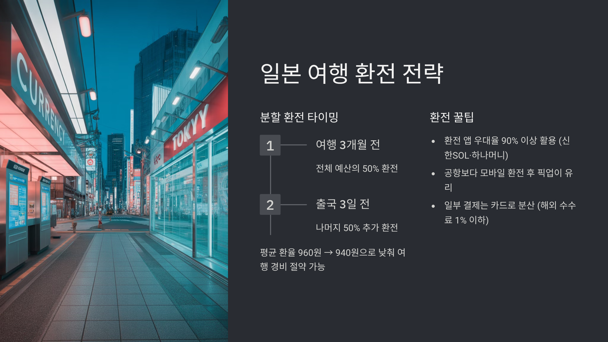 일본 여행 환전, 이렇게 하면 이득