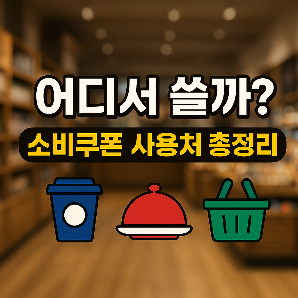 2025 민생회복 소비쿠폰 사용처