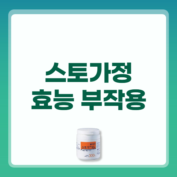 스토가정 10mg 효능 복용법 부작용