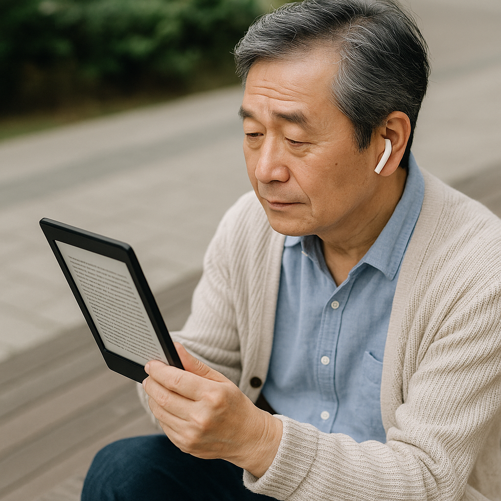 시니어를 위한 전자책과 오디오북 활용법 _책도 듣고 보는 디지털 독서시대!