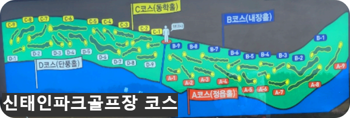 신태인파크골프장 코스 조감도