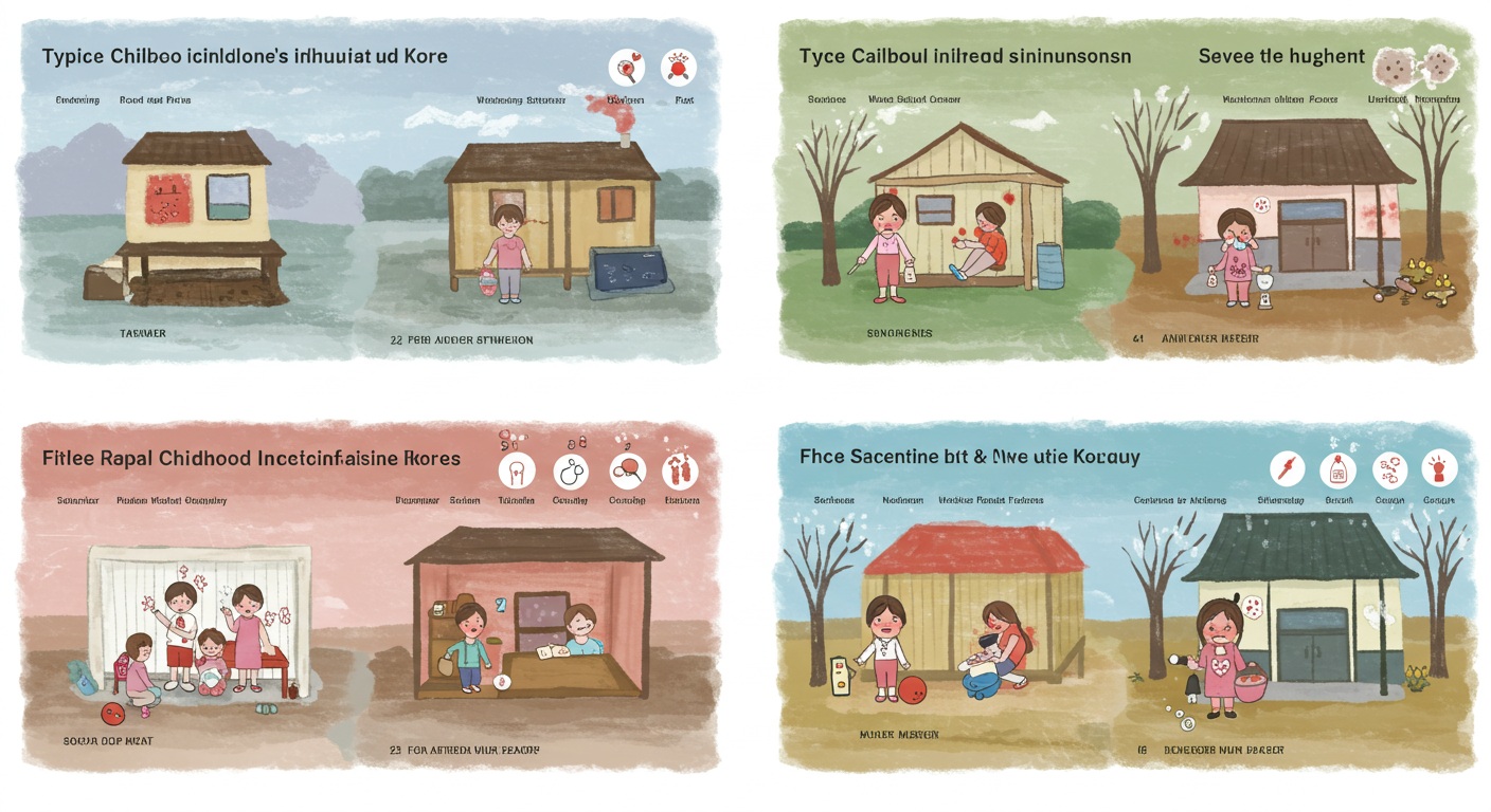 계절별 주요 감염병을 표시한 연간 캘린더