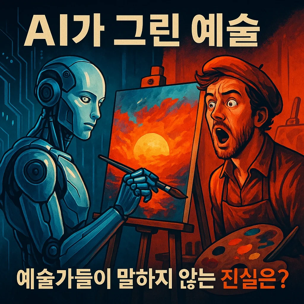 AI로 생성된 디지털 아트 이미지, AI 창작물 예시