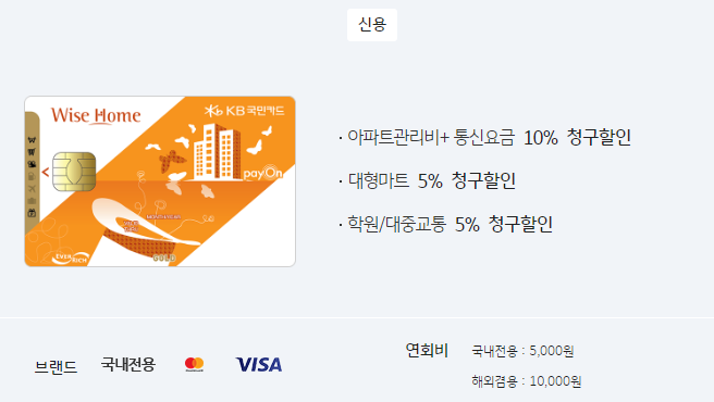 아파트 관리비 할인카드 Best 3 추천