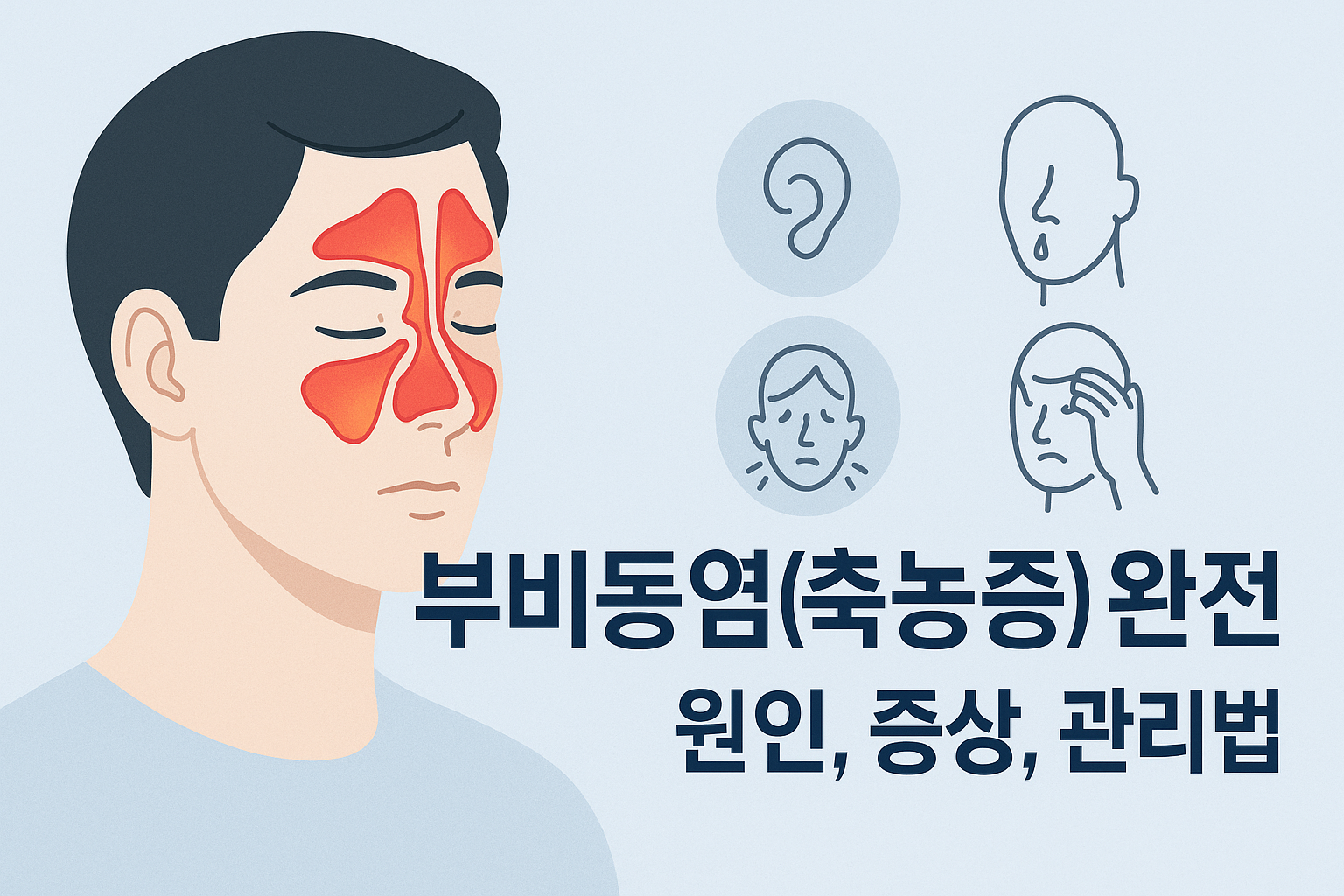부비동염(축농증) 완전 분석: 원인, 증상, 관리법
