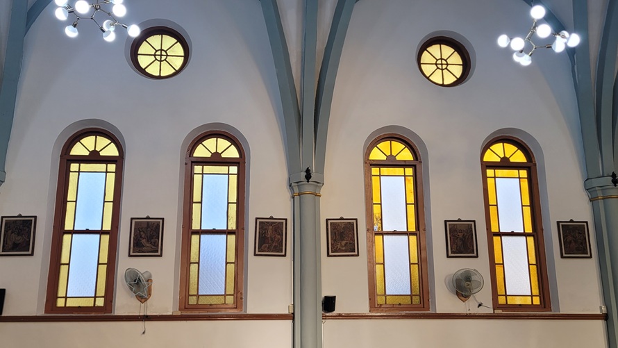 언양성당 유리화, 십자가의 길 사진