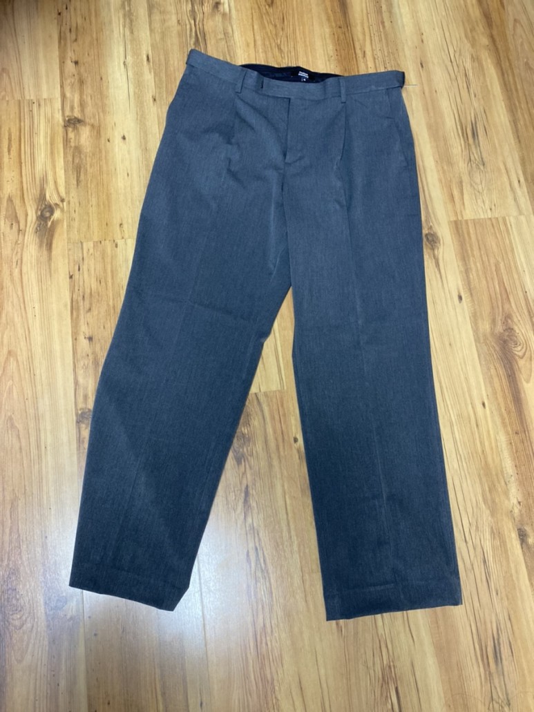 무신사스탠다드 와이드 히든 밴딩 슬랙스 [미디엄 그레이]