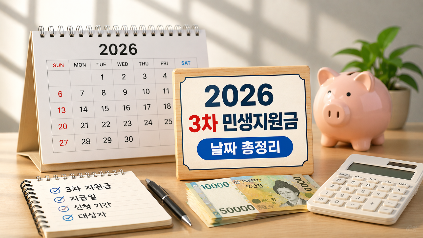 2026 3차 민생지원금 날짜 총정리 3차 지원금 지급&middot;신청&middot;대상 한눈에 보기