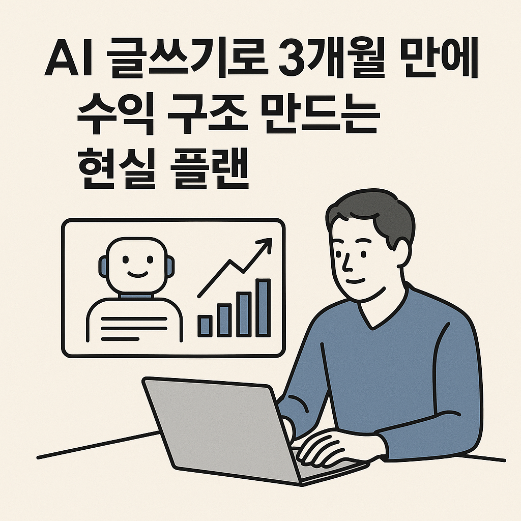 AI글쓰기로 3개월 만에 수익 구조 만드는 현실 플랜