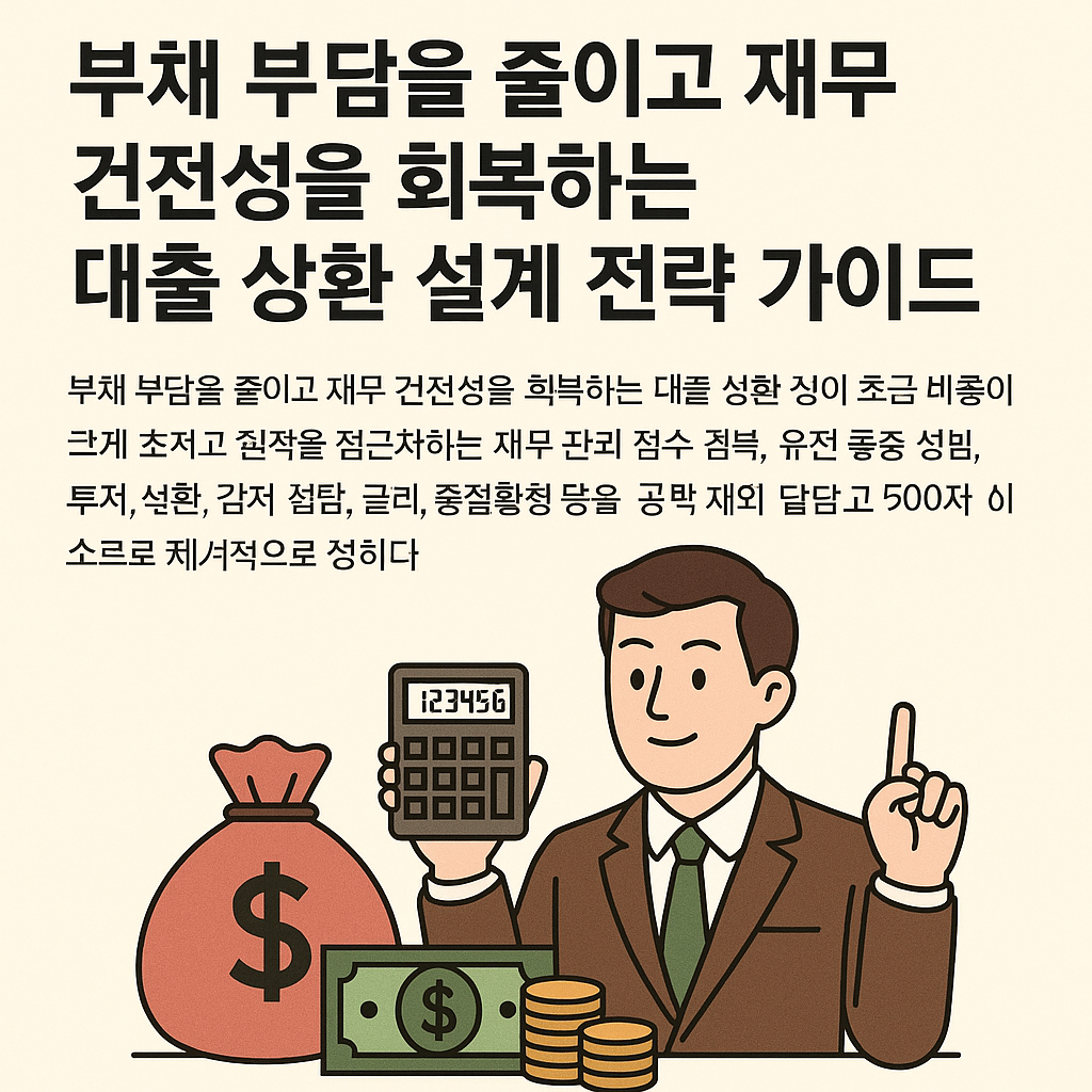 부채 설계 전략 인포그래픽