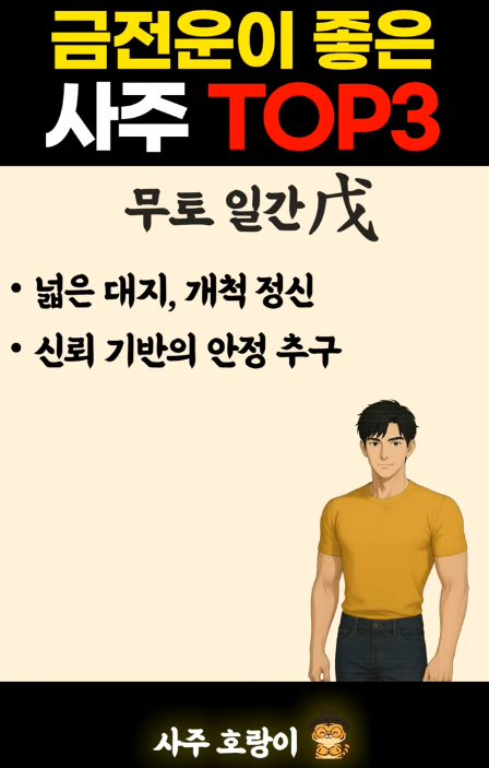 금전운 좋은 사주 영상보기