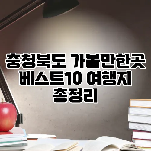 충청북도 가볼만한곳 베스트10 여행지 총정리