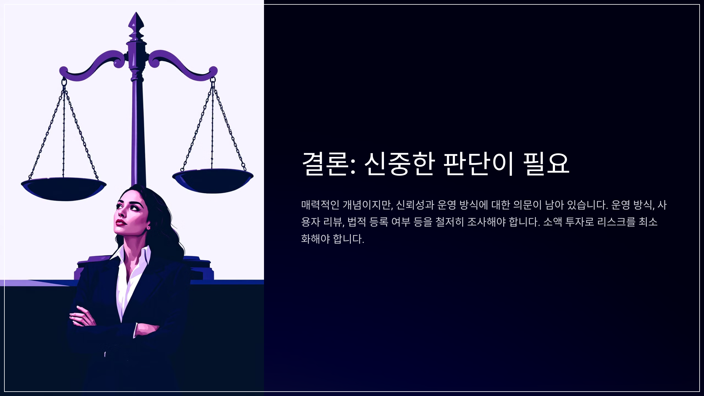 결론: 신중한 판단이 필요
