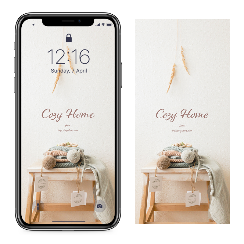 05 탁자 C - Cozy Home 아이폰포근한배경화면