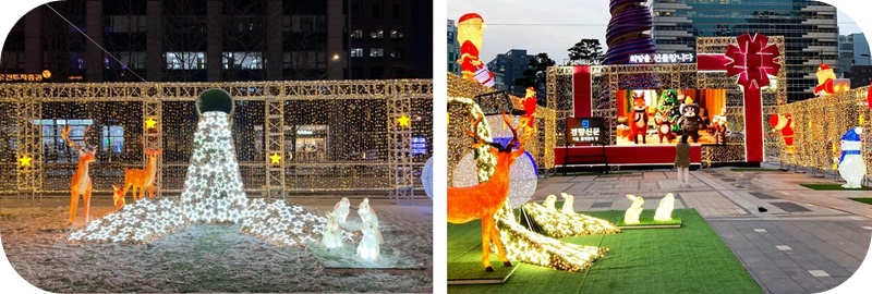 서울-청계천-빛-축제-풍경