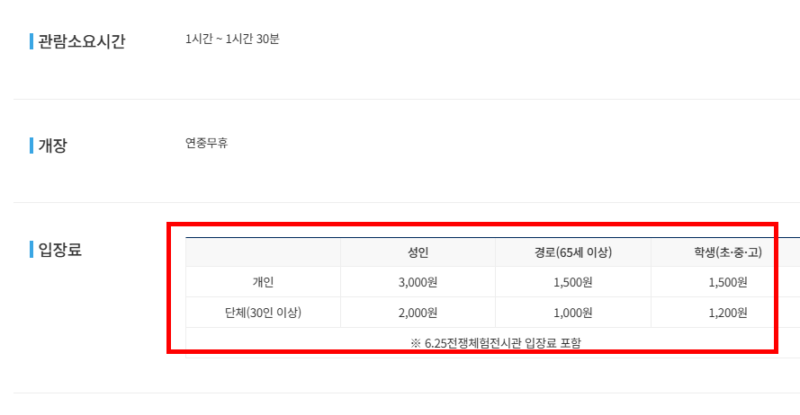 고성 통일전망대 관람안내