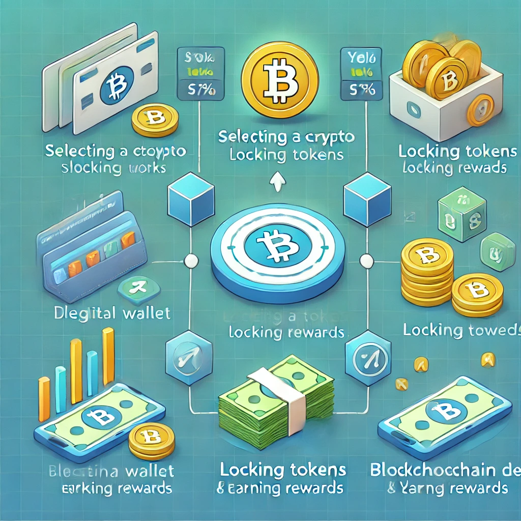 암호화폐 스테이킹과 관련된 이미지