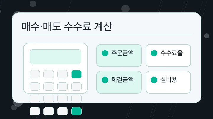 매수·매도 수수료 계산 내용을 정리한 본문 이미지