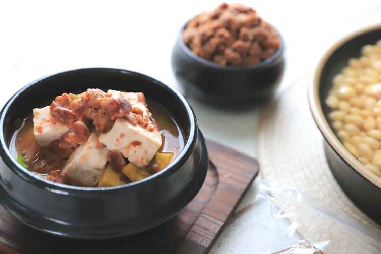 된장찌개-된장-현미밥식단