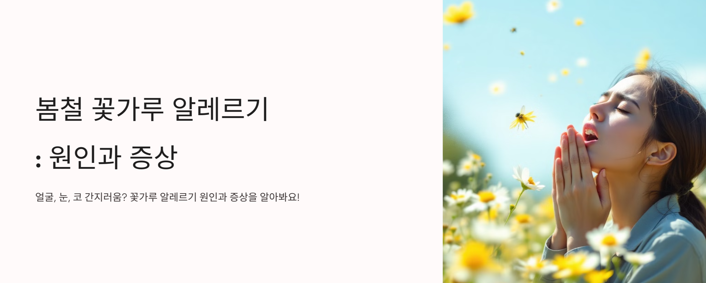 꽃가루 알레르기 주제 요약 사진