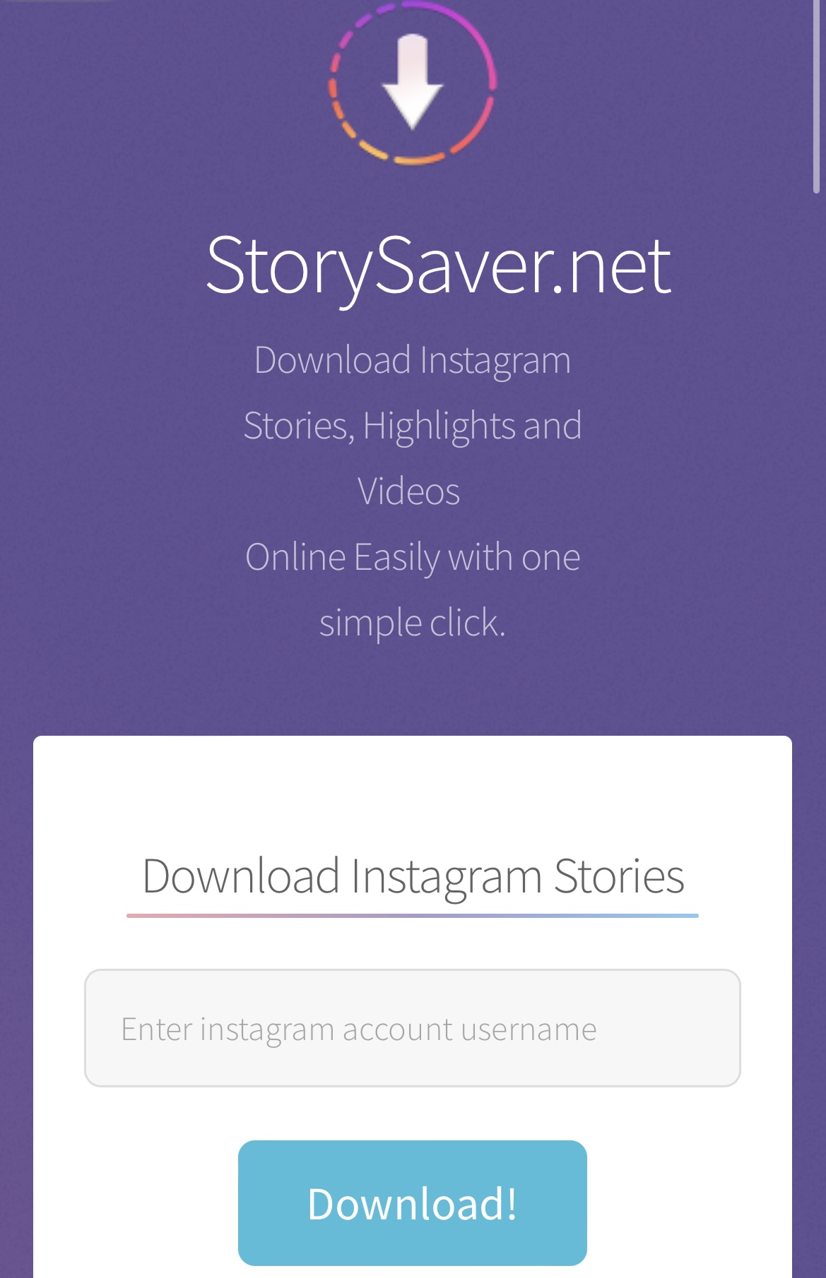 스토리세이버넷 화면사진