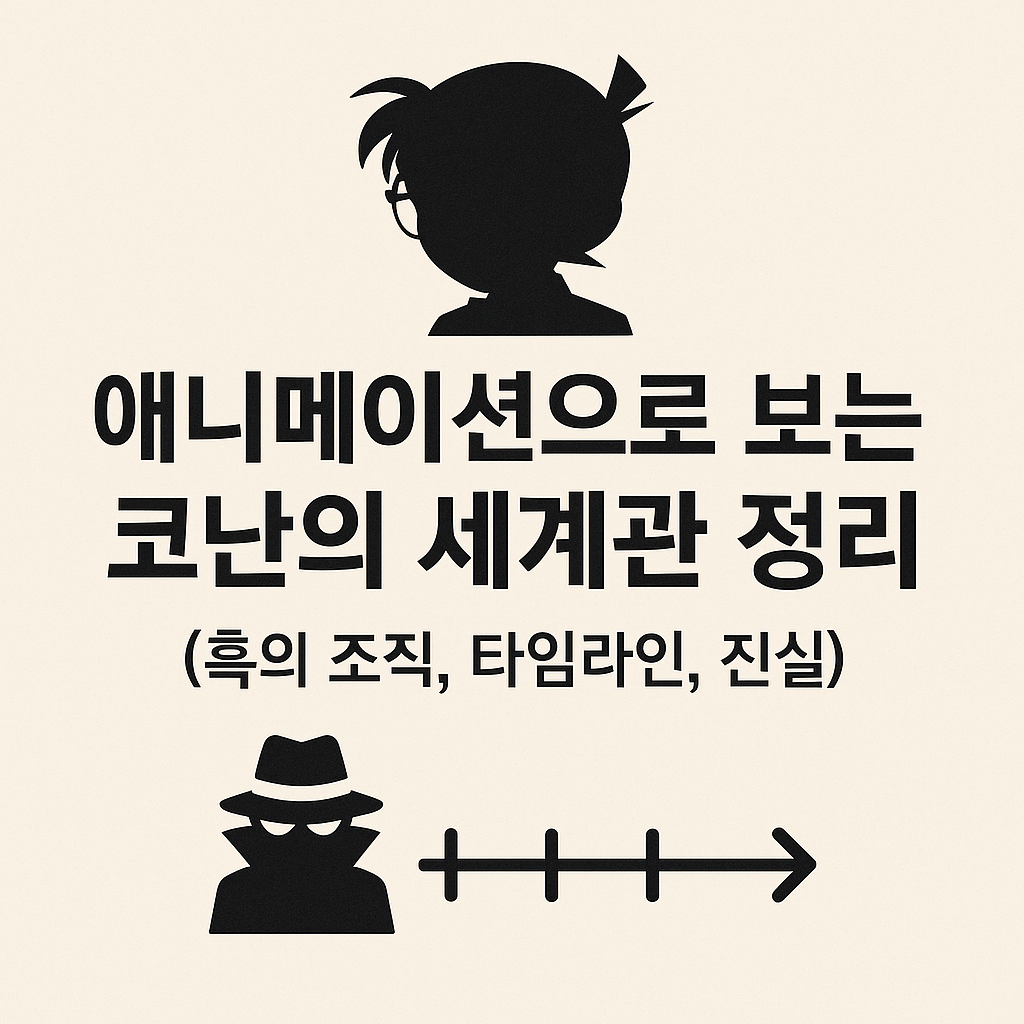 애니메이션으로 보는 코난의 세계관 정리 (흑의 조직, 타임라인, 진실)