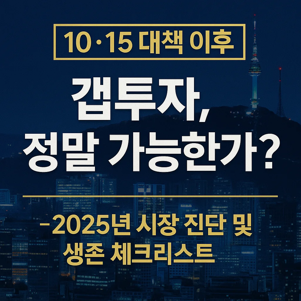 10&middot;15_대책_이후_갭투자, 정말_가능한가? - 2025년_시장_진단_및_생존_체크리스트
