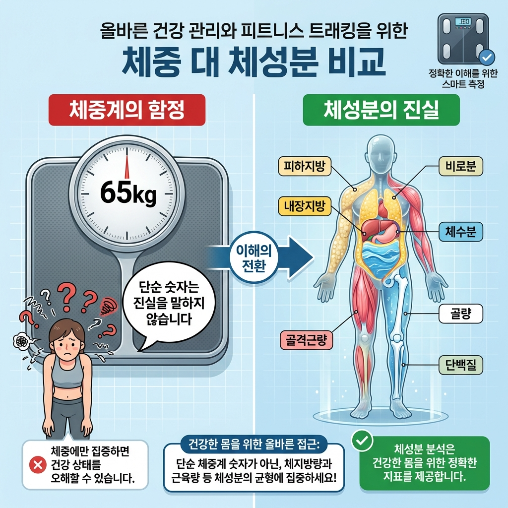 체성분 뜻과 보는 법, 체지방률&middot;근육량으로 보는 올바른 다이어트 기준