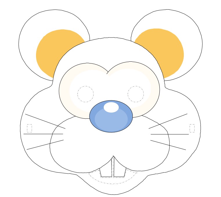 동물가면 무료도안