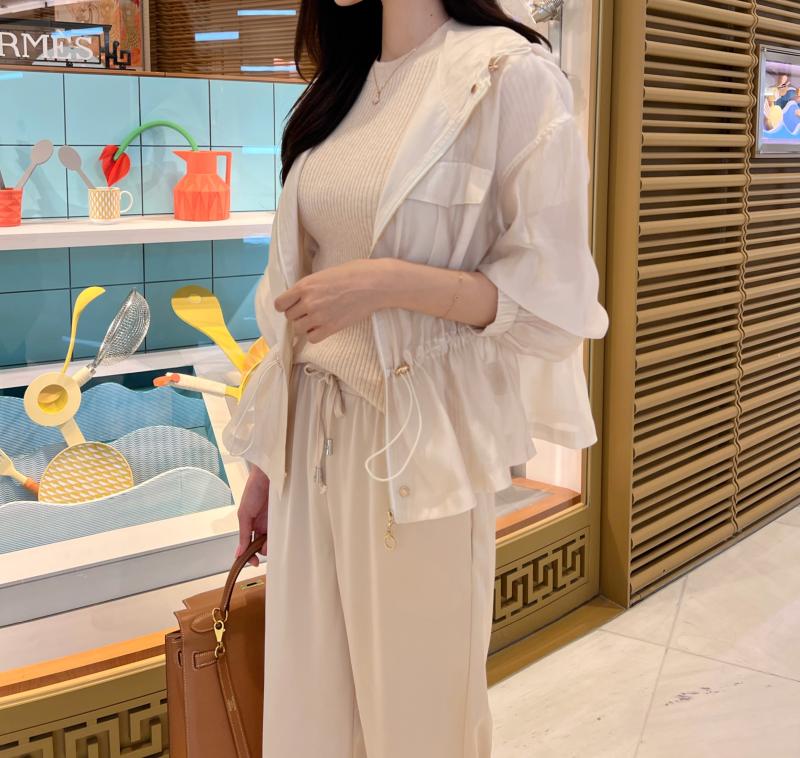 브루넬 실크 오간자 점퍼