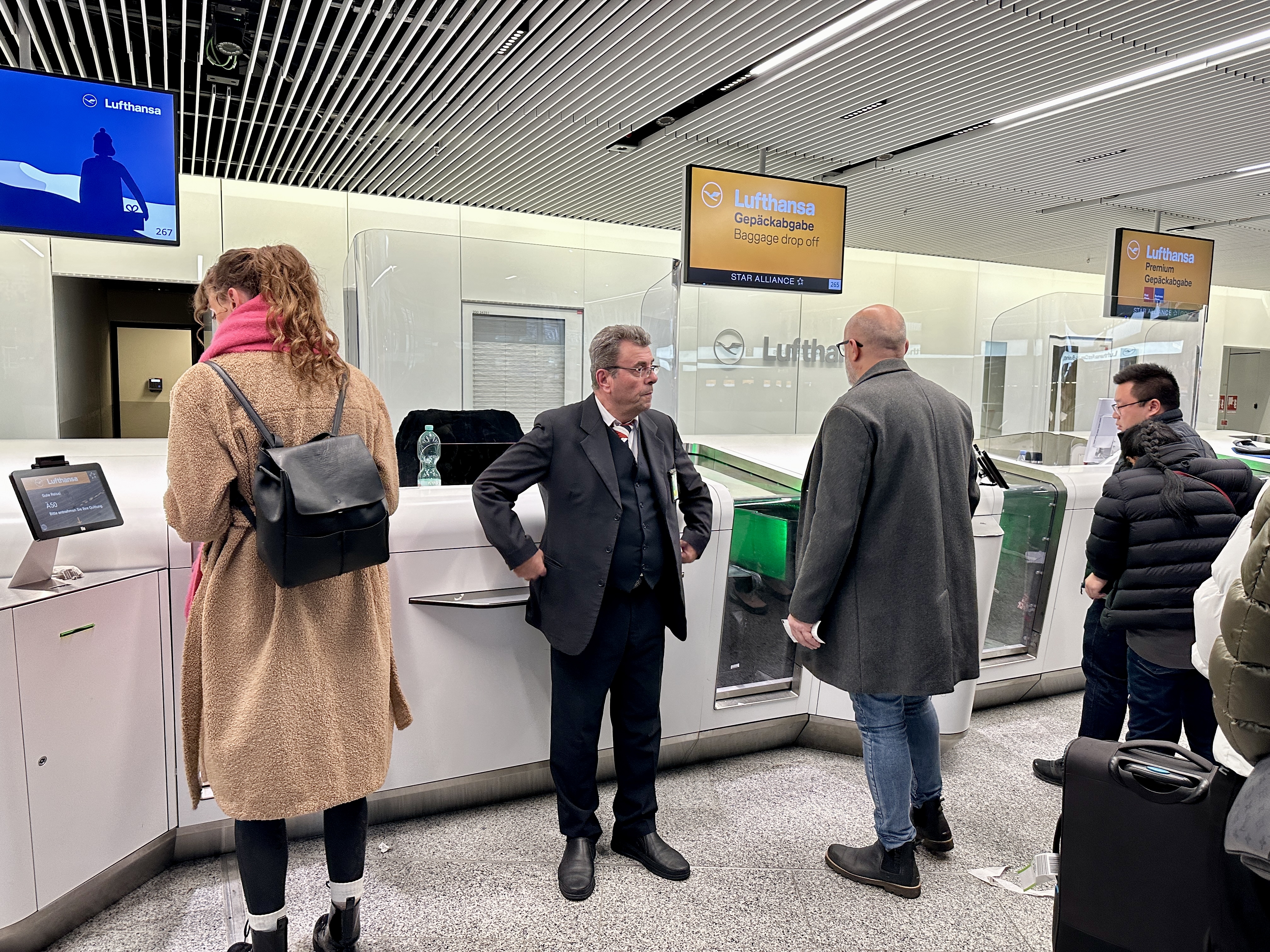 루프트한자 셀프체크인 배기지 드랍